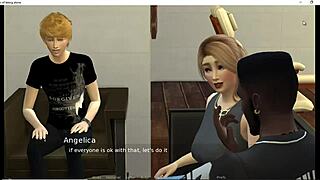 Sims 4 milf watches massive BBC claim her spot