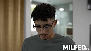 cumming buckets on my hot stepmom's huge tits 💦