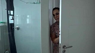 Stepmom Teases Sleeping Stepson's Huge Cock with Wet Creampie Play