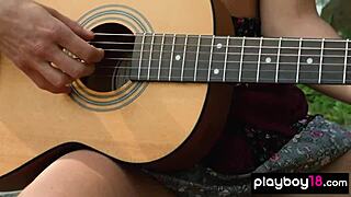 anna katarina strips naked guitar road trip 🎸🔥