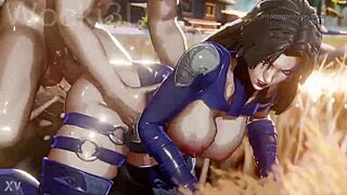 fucking psylocke doggystyle bent over ass pounding