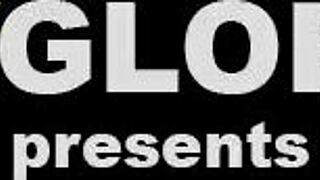 In a risky public spot, busty ebony Briana Bliss kneels to devour that huge gloryhole cock hungrily.