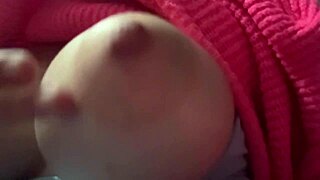 Watch big natural tits bounce with hard nipples teasing closeup!