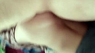 Amateur girlfriend moans in bedroom as boyfriend close-up pounds her big ass