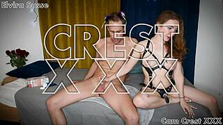 elvira susse and cam crest's kinky bdsm strapon session