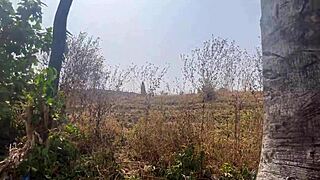 We fuck sideways by riverside nearly caught by locals