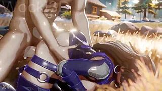 fucking psylocke doggystyle bent over ass pounding