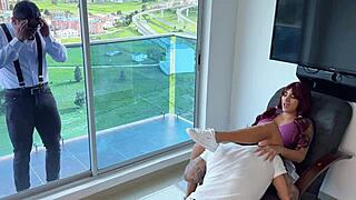 Cheating slut fucks lover right in front of her boyfriend 😈👀