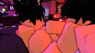 She trains ass handling skills in Roblox challenge