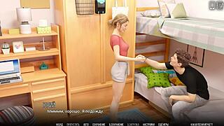 redhead coed teacher sucks monster cock in shower gameplay