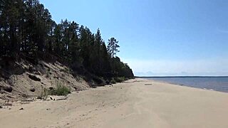 Wanna see her big leather ass on beach?