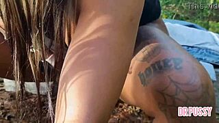 park solo squirting wet pussy fingering thinking of thick cock 💦