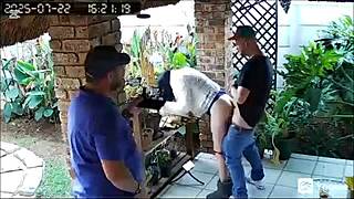 Spycam Catches Wife with Two Friends Cheating