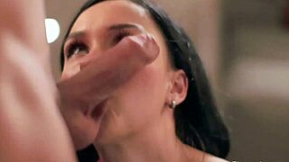 ever wonder how this seductive milf's blowjob leads to squirting facial?