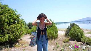 Summer Pickups Elena De La Vega Fucks Strangers Outdoors