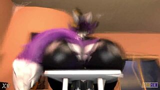 Witch Rona's big ass unleashes wild farting action