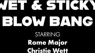 she takes that massive bbc after the party as rome pounds pawg christie wett hard