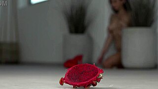 uhh 4k feet fetish babe crushes juicy fruits barefoot then in high heels