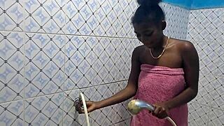 Squirtin' hard in the bathroom mess