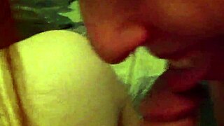 Babe sucks cock deep