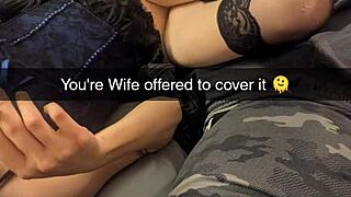 Milf wife cucked on Snapchat for debt Richelle Rose