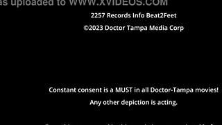 Neighbor doc sniffs raven rogue's oiled feet socks in hospital