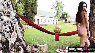 glamorous ukrainian gloria sol strips big natural tits outdoors