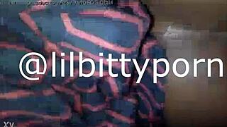 lil bitty dives into rough ebony anal threesome part one