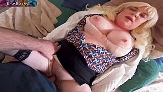 stepmom begs for creampie pov to get pregnant with big natural tits