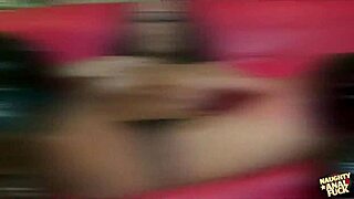 skinny slut's fake tits bounce in double penetration pounding