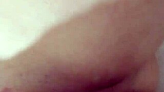 shower pussy toy play closeup