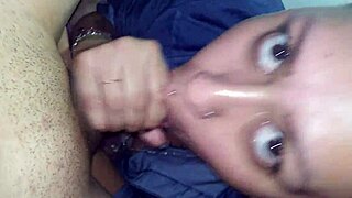 bbw drools saliva swallowing whole throbbing cock