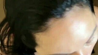 brazilian brunette wife with big tattooed ass swallows hot bedroom creampie from hubby