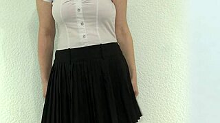 natasha's young hairy striptease reveal