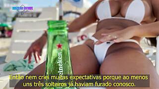 i'm out plugged up hunting two beach studs to cuckold my husband with a double pounding