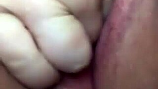 Petite babe fingers pussy solo