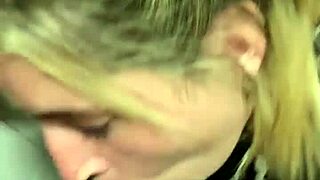 Blonde slut chupa mi pija in public cinema bathroom