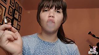 Watch My Glossy Lips Smoke Up Close