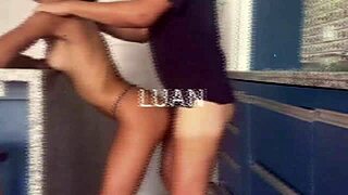 carnaval police slut takes double vaginal from bandit cocks