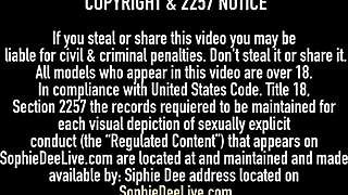 busty sophie dee switches to blonde for steamy webcam toy play