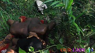 Lucky Hunter Fucks Horny Bush Girl Deep in African Wild