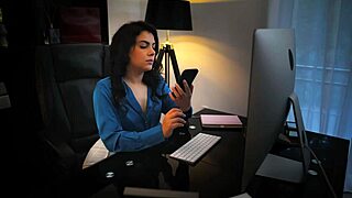 valentina nappi and cherry kiss unleash wild office lesbian squirting frenzy!