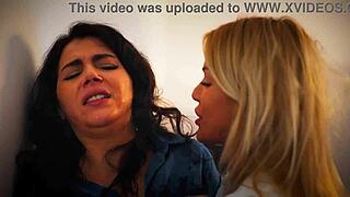 valentina nappi and cherry kiss unleash wild office lesbian squirting frenzy!