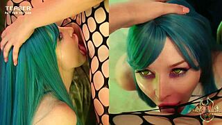 Daddy's secret VHS: succubus stretches wet pussy with strapon toys?