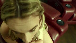 Horny Blonde Teen Khloe Kingsley Delivers Wet Blowjob to Charles Dera's Cock!