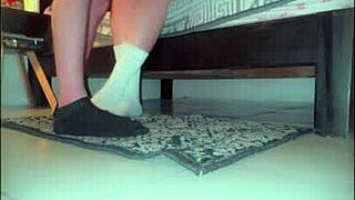 Petite college blonde sneaks neighbor in for secret pussy pounding?