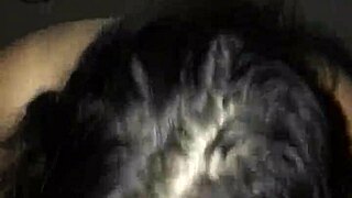 Cheating nerd gives intense blowjob session
