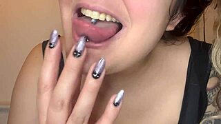 Curvy mommy slut chokes on daddy's cock backstage rough pounding