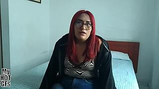 Hey Chubby Redhead Babysitter, Your Natural Tits Make Me Want First-Time Homemade Fun!