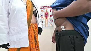 sexy bangladeshi doctor gives steamy handjob to patient in hospital room